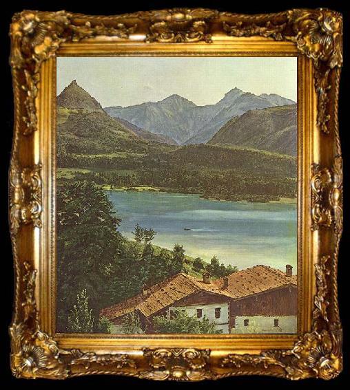 framed  Ferdinand Georg Waldmuller Wolfgangsee, ta009-2